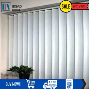 Vertical blind biasanya digunakan sebagai tirai ruangan guna mengatur cahaya matahari